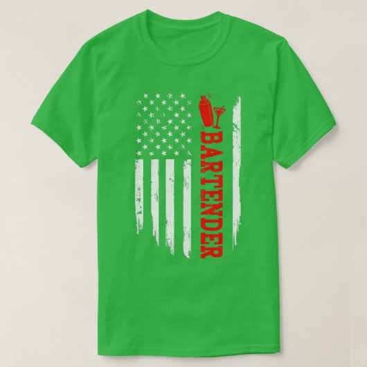 BARKEEPER AMERICA FLAG T-Shirt (Design vorne)