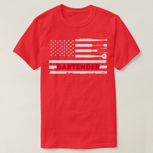 Barkeeper American Flag 2022 T-Shirt (Design vorne)