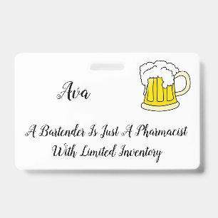 Barkeeper Apotheker Humor Witz Ausweis