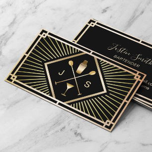 Barkeeper Bar Club Modernes Museum Visitenkarte