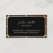 Barkeeper Bar Club Modernes Museum Visitenkarte (Rückseite)