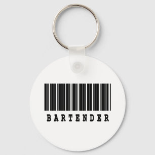 Barkeeper-Barcode-Design Schlüsselanhänger