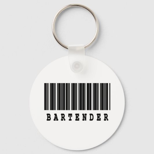 Barkeeper-Barcode-Design Schlüsselanhänger (Vorderseite)