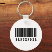 Barkeeper-Barcode-Design Schlüsselanhänger (Vorderseite)