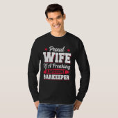 Barkeeper Barman Bartending Barkeeper Ehefrau T-Shirt (Vorne ganz)