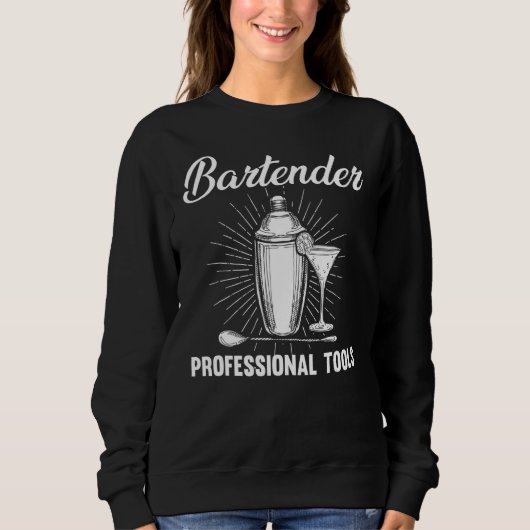 Barkeeper Beruflich Tools Shaker Cocktail Alcoh Sweatshirt (Vorderseite)