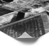 Barkeeper Bier Vintages Foto Poster (Ecke)