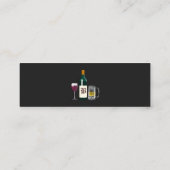 Barkeeper Black Mini Visitenkarte (Rückseite)