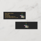 Barkeeper Black Mini Visitenkarte (Vorne/Hinten)