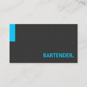 Barkeeper - Blau mit mehreren Verwendungszwecken Visitenkarte