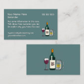 Barkeeper Blue Visitenkarte (Vorne/Hinten)