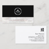 Barkeeper Bold Silver Wine Bottle Glass Icon Visitenkarte (Vorne/Hinten)