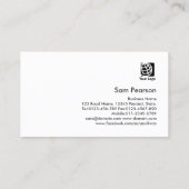 Barkeeper Bold Silver Wine Bottle Glass Icon Visitenkarte (Rückseite)