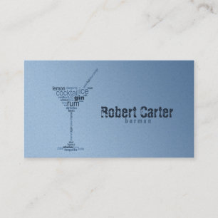 Barkeeper Cocktailbar Pub Club Glas Martini Karte