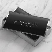 Barkeeper Coole Metallbänder Moderne Visitenkarte