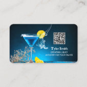 Barkeeper Custom QR Business Card Visitenkarte (Vorderseite)