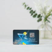 Barkeeper Custom QR Business Card Visitenkarte (Stehend Vorderseite)