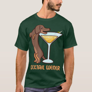 Barkeeper Dackel Dackel COCKTAIL WEIN Hund T-Shirt