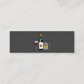 Barkeeper Dark Mini Visitenkarte (Rückseite)