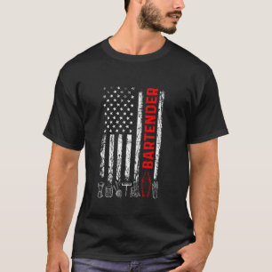 BARKEEPER der US-Flagge - Bar Pub für Tapstersperr T-Shirt