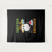 Barkeeper des Macabre-Barkeepers Halloween Wandteppich (Vorderseite (Horizontal))