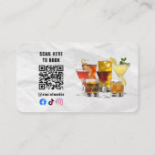 Barkeeper | Drehpapier Visitenkarte (Rückseite)