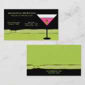 Barkeeper/Eigentümer Bar Visitenkarte (Vorne/Hinten)