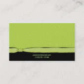 Barkeeper/Eigentümer Bar Visitenkarte (Rückseite)