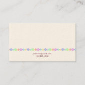 Barkeeper/Eigentümer Bar Visitenkarte (Rückseite)