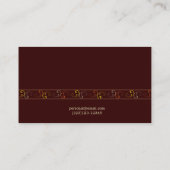 Barkeeper/Eigentümer Bar Visitenkarte (Rückseite)