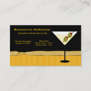 Barkeeper/Eigentümer Bar Visitenkarte