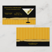 Barkeeper/Eigentümer Bar Visitenkarte (Vorne/Hinten)