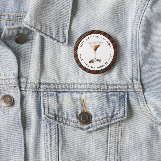 Barkeeper Espresso Martini Cocktail Event Button (Beispiel)