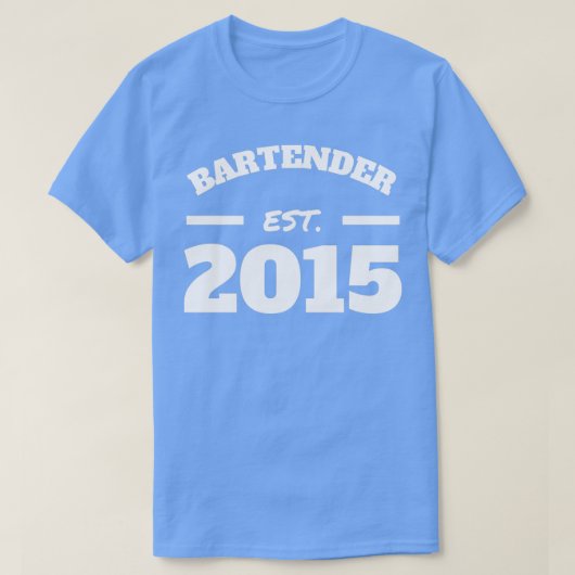 Barkeeper Est 2015 T-Shirt (Design vorne)