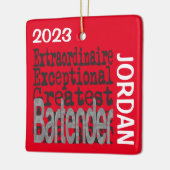 Barkeeper Extraordinaire CUSTOM Keramikornament (Links)