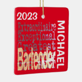 Barkeeper Extraordinaire CUSTOM Keramikornament (Rechts)