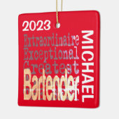 Barkeeper Extraordinaire CUSTOM Keramikornament (Links)