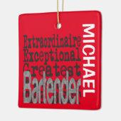 Barkeeper Extraordinaire CUSTOM Keramikornament (Links)