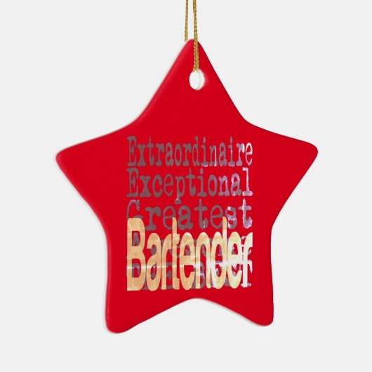 Barkeeper Extraordinator Keramik Ornament (Rechts)