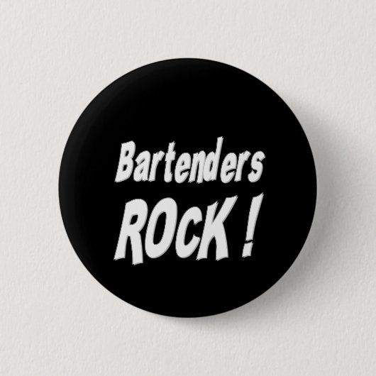 Barkeeper-Felsen! Knopf Button (Vorderseite)