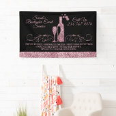 Barkeeper funkelnd rosa Schwarz Banner (Insitu)