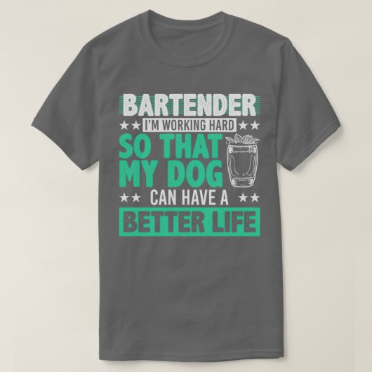 Barkeeper Funny 28 T-Shirt (Design vorne)