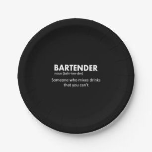 Barkeeper Funny Barkeeper Definition Beer Vodka Wh Pappteller