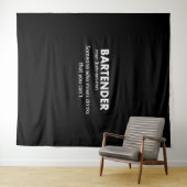 Barkeeper Funny Barkeeper Definition Beer Vodka Wh Wandteppich (Beispiel (Horizontal))