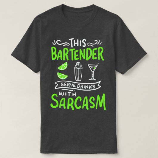 Barkeeper Funny Barkeeper T-Shirt (Design vorne)