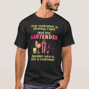 Barkeeper für Barista Bartending T-Shirt