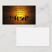 Barkeeper für die Vermietung von Bischofskarten Visitenkarte (Vorne/Hinten)