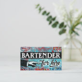 Barkeeper für die Vermietung von Visitenkarten - B Visitenkarte (Stehend Vorderseite)