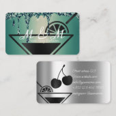 Barkeeper für Ihr Party Visitenkarte (Vorne/Hinten)