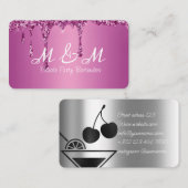 Barkeeper für Ihr Party Visitenkarte (Vorne/Hinten)